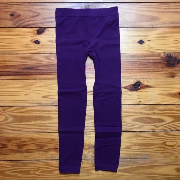 Blue Star Clothing Heavyweight Purple Thick Ankle Length Leggings, NWT, S - Picture 8 of 10